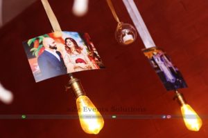 creative planners, wedding anniversary decor, led bulb, led lights hanging