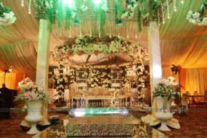 wedding stage, walima stage, imported flowers decor, stages designers in lahore