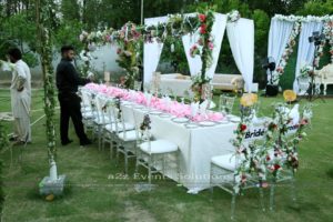 best caterers in lahore, vip dining, head table decor