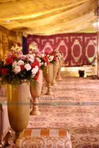 imported flowers decor, hall decor