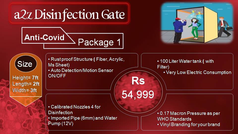 sanitizer walk through gate service providers in lahore