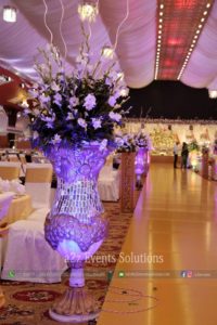 imported and fresh flowers decor, area decor