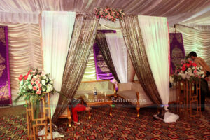 thematic multi colored gazebo, best catering company in lahore