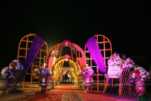 thematic entrance, wedding designers