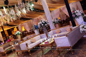 vip lounges, draping
