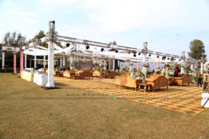 outdoor setup, nikkah ceremony