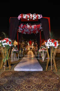 wedding entrance, thematic setup