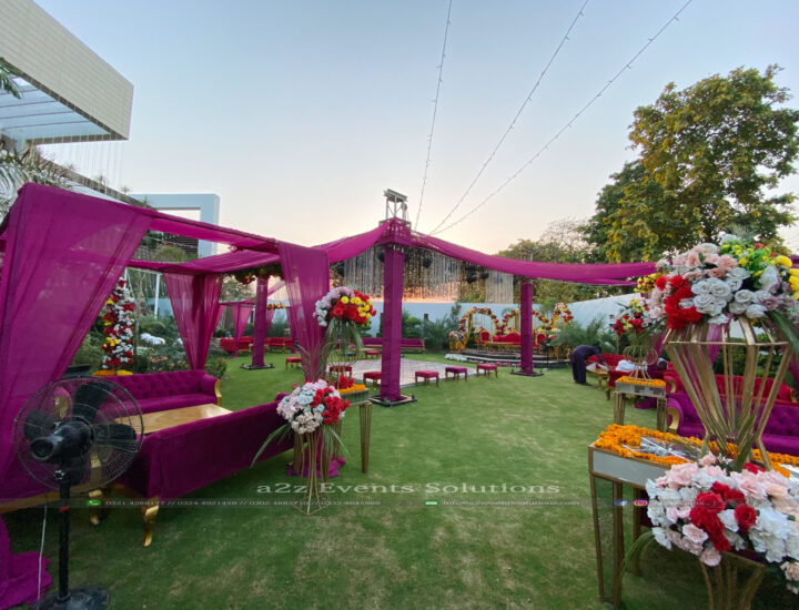 outdoor setup, thematic wedding