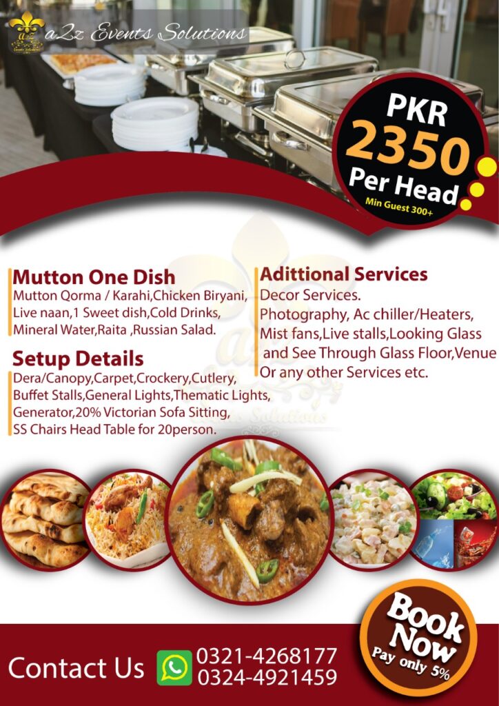 wedding mutton menu packages, wedding packages with mutton menu, wedding food packages, wedding packages without decor