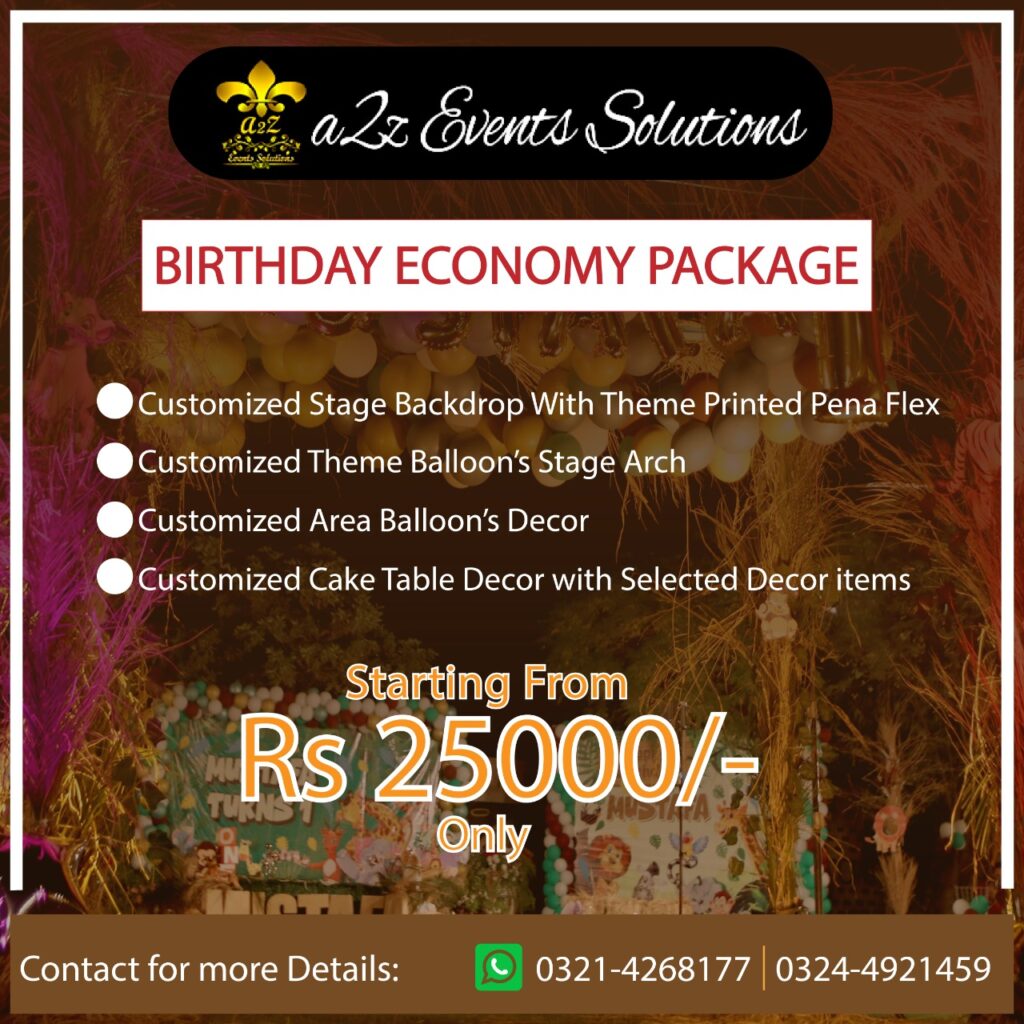 birthday packages, birthday decor packages,