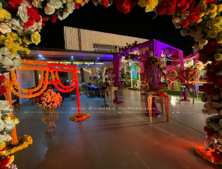 entrance decor, wedding designers