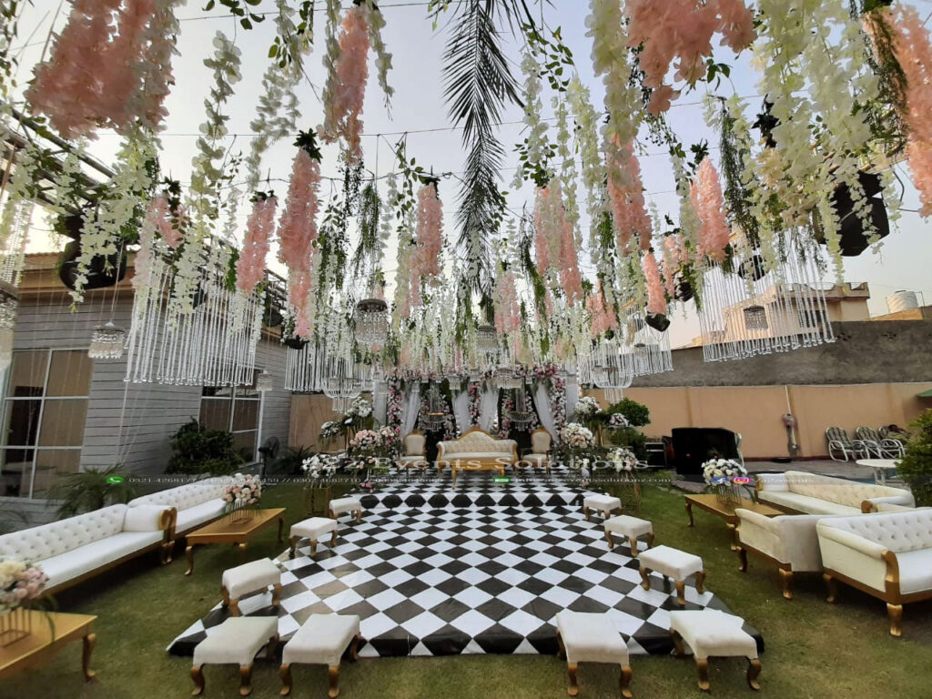 open air wedding decor, wedding lounges