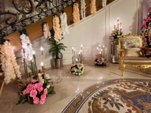 floral area decor, imported flowers decor