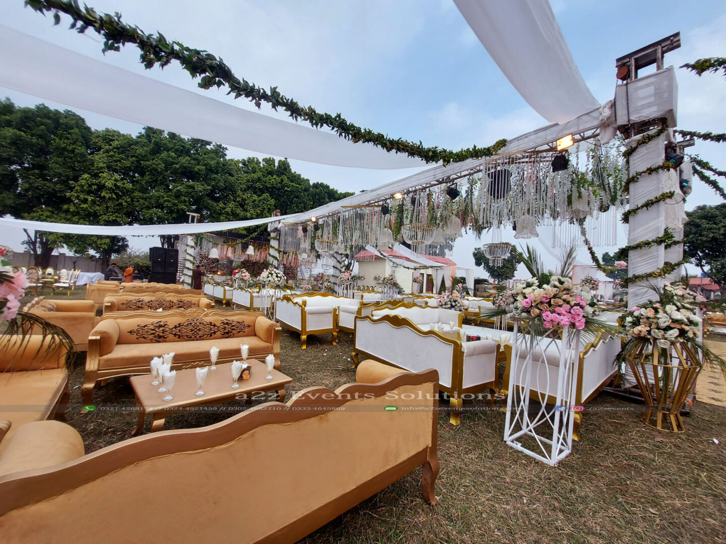 wedding setup, area decor