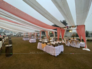 arabian gazebo, catering setup