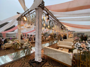 outdoor setup, thematic wedding