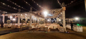 themed walima event, open air wedding designers