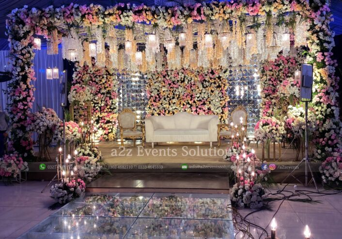 Stage Decor, Hanging Garden, Nikah Ceremony