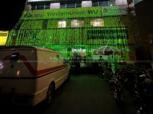 corporate decorations, 14 august celebrations, lighting decor, themed lights