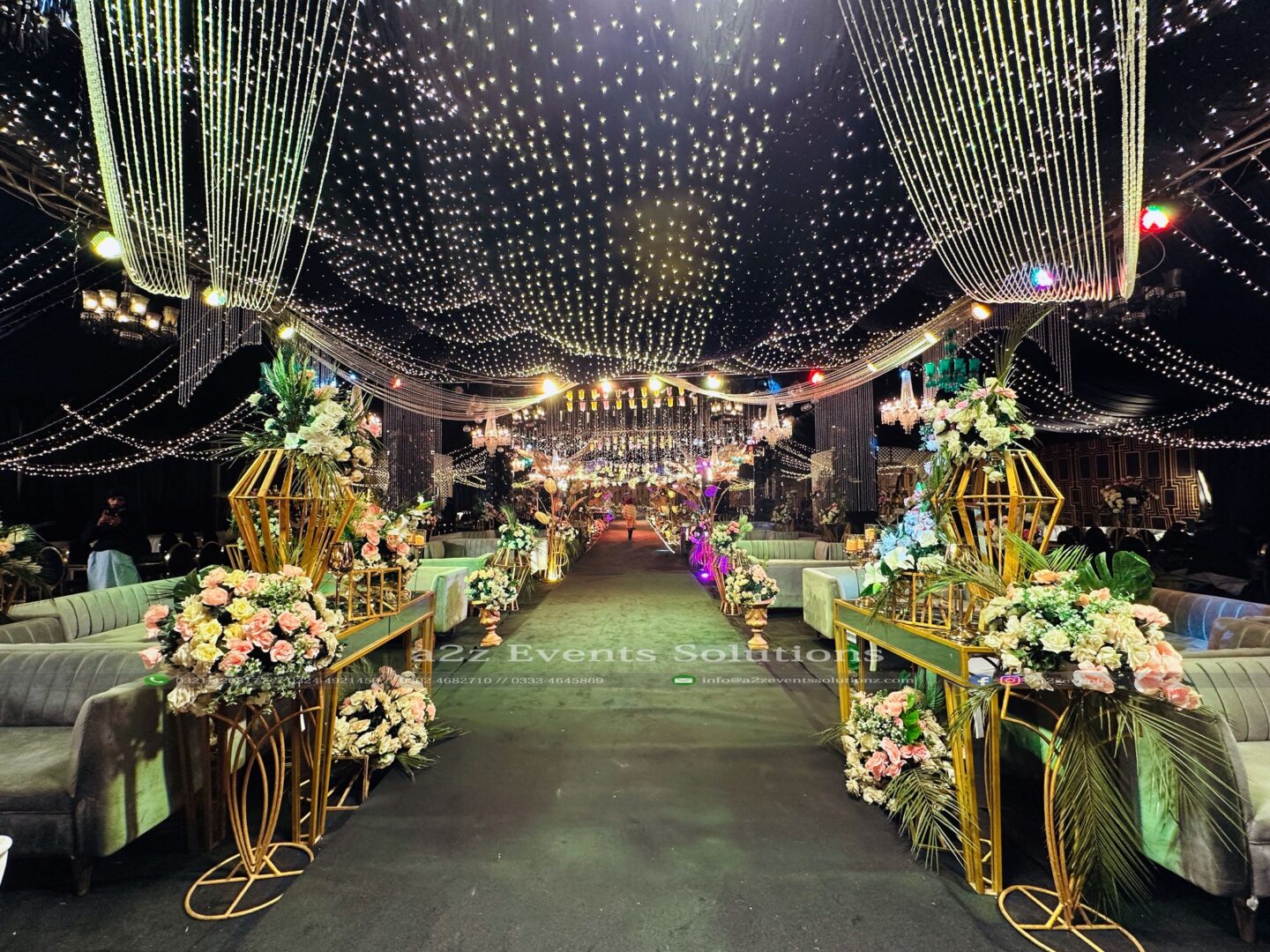 outdoor wedding, floral decor, wedding management company, destination wedding
