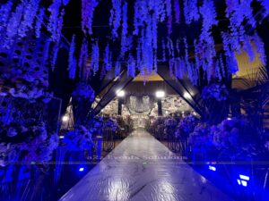 floral decor, event setup, grand wedding, wedding entrance decor
