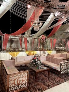 open air event, thematic decor, wedding management, engagement setup