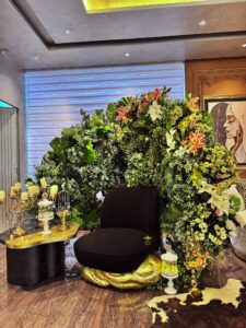 bridal makeup campaign set, event decorators, backdrop, a2z events planners
