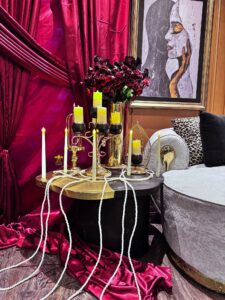 crystal decor, bridal campaign decor, events management company, decorators