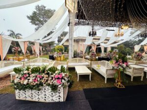 open air setup, outdoor decor, nikkah event, wedding planners