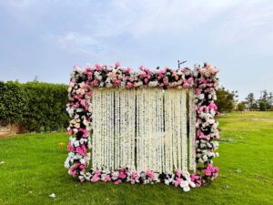 nikkah wall, qabool hai, outdoor wedding, events planners and designers