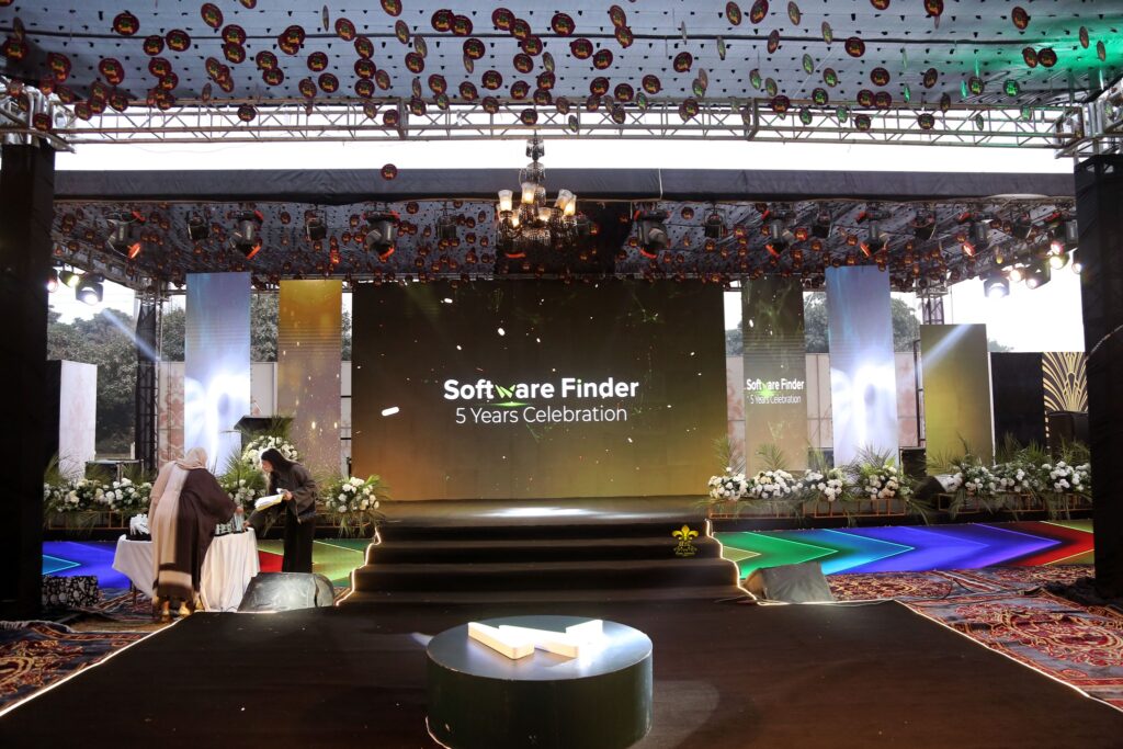 corporate-stage-setup grand stage, corporate stage, smd screen backdrop, stage designers