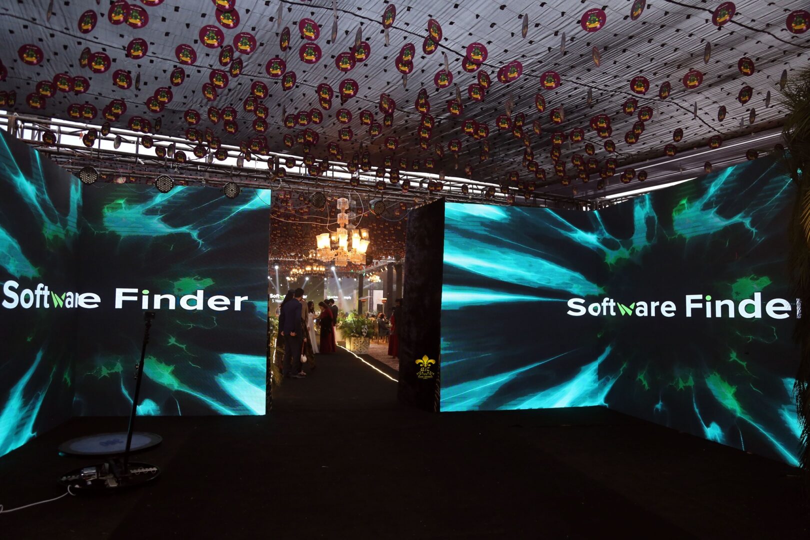 hanging garden, open air setup, smd screen service providers, events planners & designers
