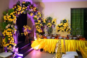 catering setup, wedding decor, intimate wedding, wedding management