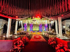 open air decor, extravagant event setup, qawali night, vip event