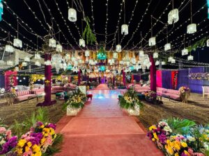 open air setup, outdoor decor, wedding designers, grand event