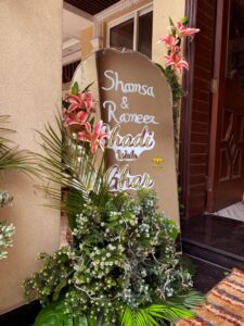 entrance decor, events designers, wedding management company, a2z events solutions