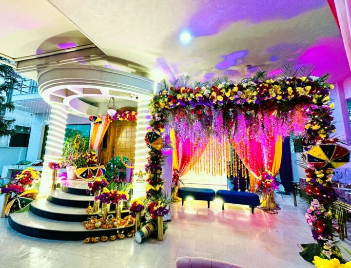 wedding setup, dholki decor, wedding management, house decor