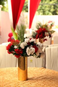 event decorators, floral decor, intimate setup, executive seating