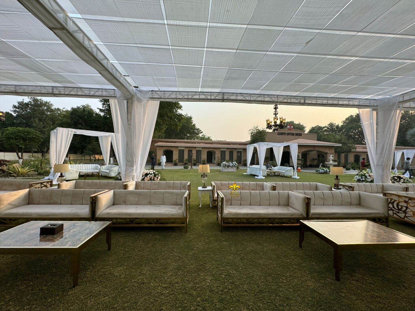 company fine dining setup, executive event, event decorators, vip lounges