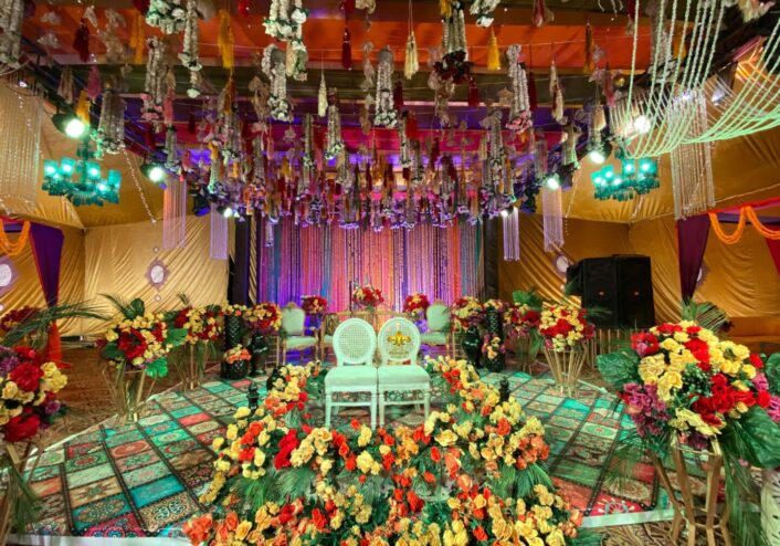 stage decor, wedding stage, stage hanging, stages designers