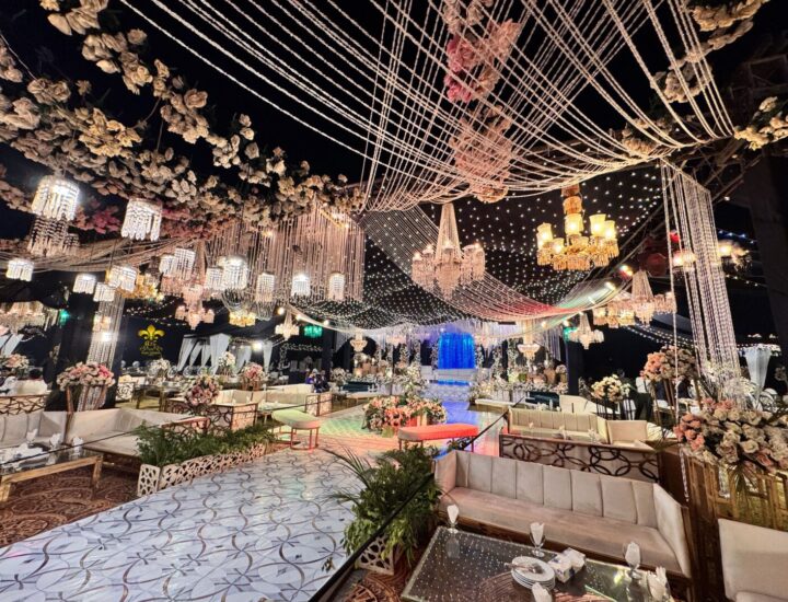 walima decor, grand setup, executive event, outdoor wedding