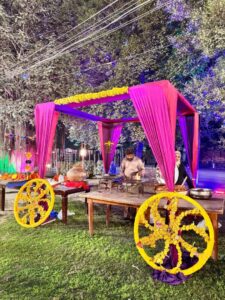 village theme, cultural day, desi touch, caterers