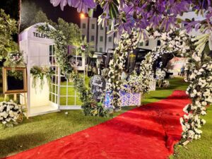 events-designers-and-planners entrance decor, event decorators, corporate event, farewell party