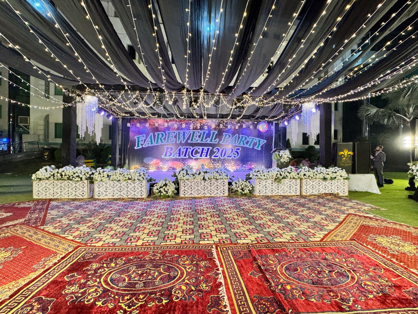 stage decor, corporate stage, events management company, grand stage