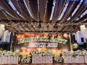 stage-backdrop corporate stage, stage backdrop, corporate event, farewell party