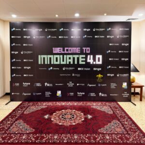 printing press service, media wall, event designers, entrance setup