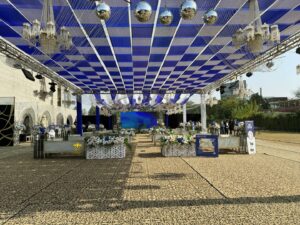 outdoor-sports-day-decor grand setup, sports gala, company annual employee dinner, themed setup