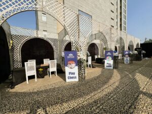 play-area open air setup, outdoor setup, sports gala, company annual event