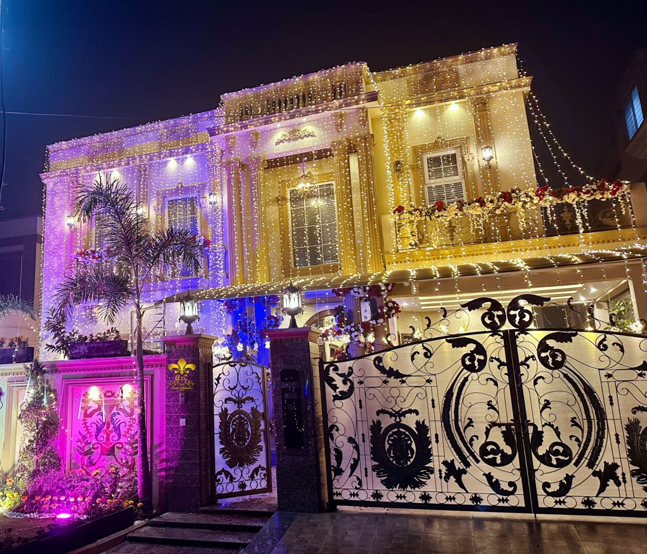 house light, wedding house light, customized light setup, customized lighting setup