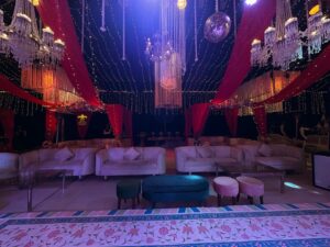 thematic decor, indoor setup, wedding designers, floral decor